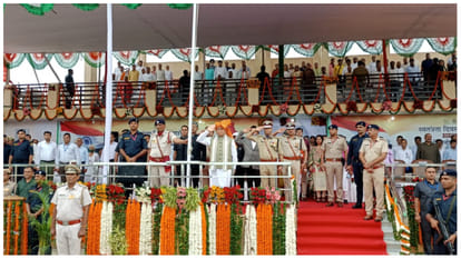 Haryana CM Manohar Lal hoisted the tricolor in Samalkha