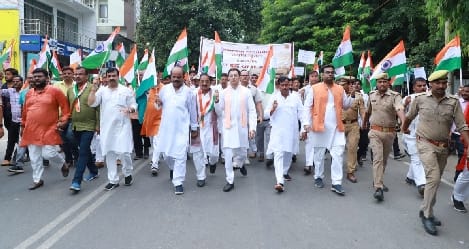 Silent procession, padyatra taken out in the city on the occasion of Partition Horror Memorial Day
