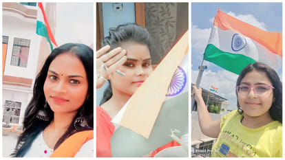 Selfie With Tiranga: The spirit of patriotism was shown, the citizens took selfie with the tricolor