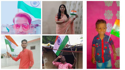 Selfie With Tiranga: The spirit of patriotism was shown, the citizens took selfie with the tricolor
