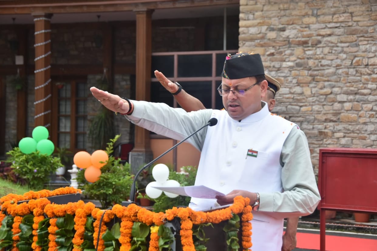 Independence Day 2022: CM pushkar singh dhami will Hoisted flag in dehradun and gairsain