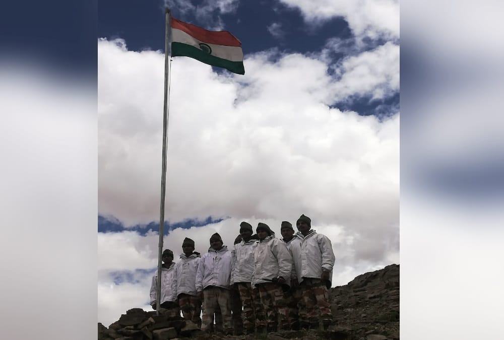 Independence Day 2022: Itbp Hoisted Tricolour on 16 thousand feet Height on china Border