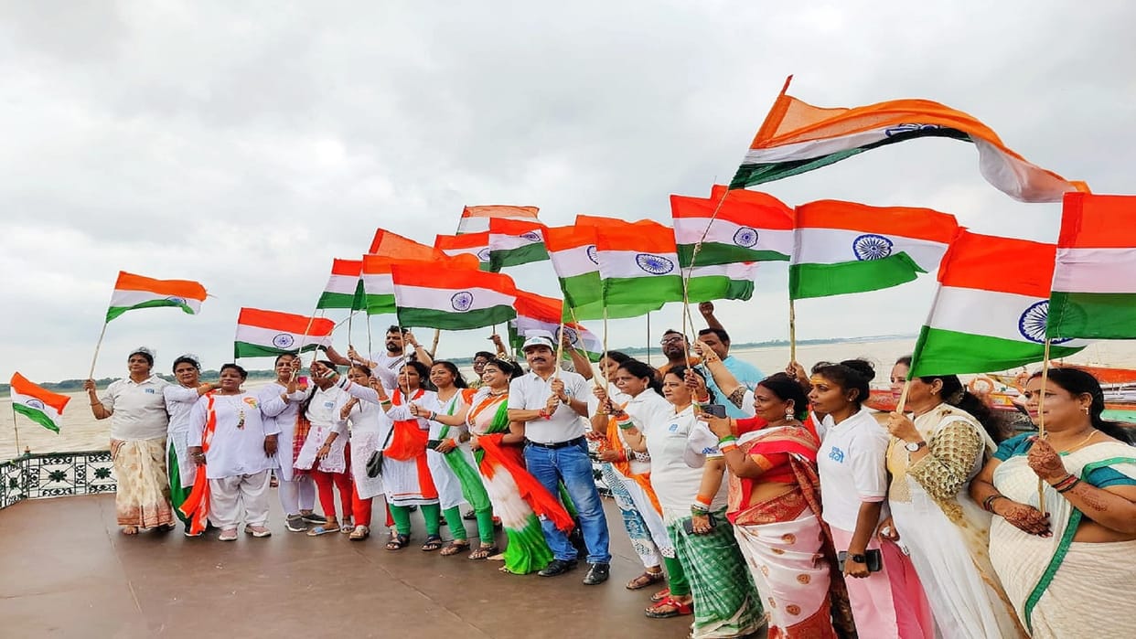 Amrit Festival of Independence on the banks of Ganga
