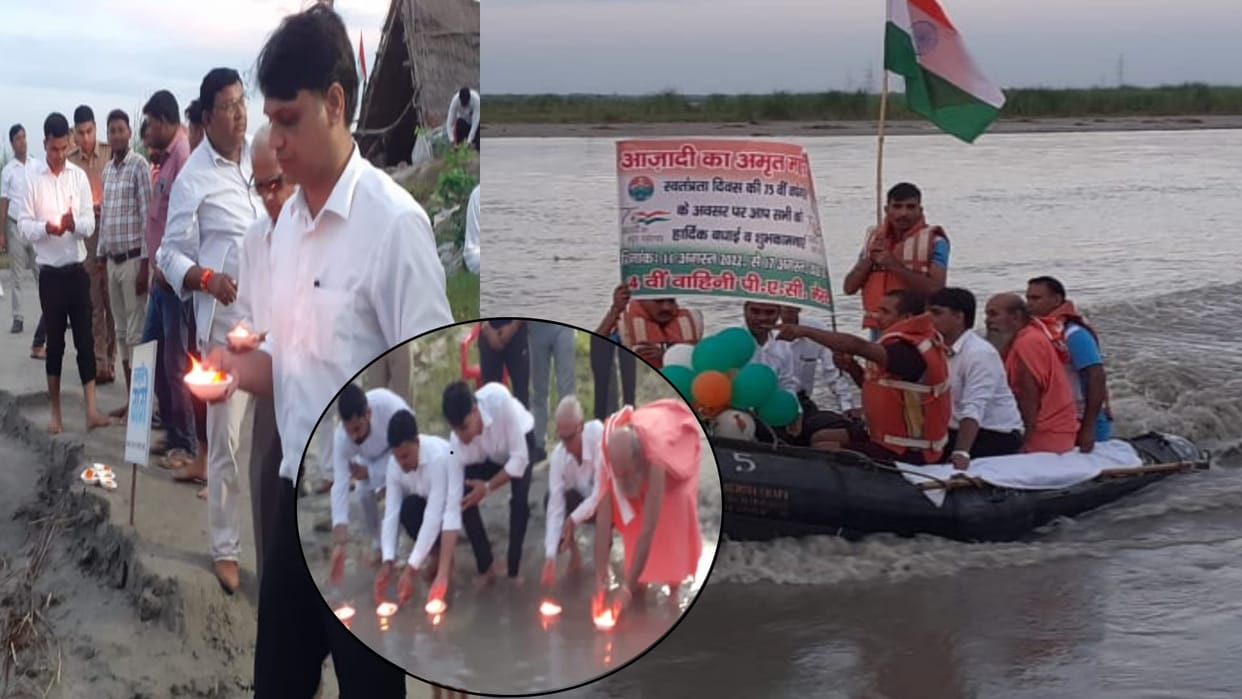 Ganga Maha Aarti started today in the historical city Hastinapur in Meerut
