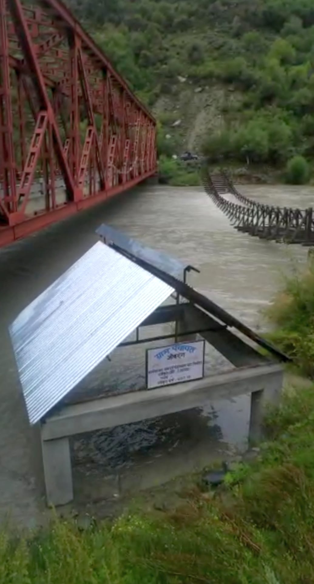 Water stopped on Chandrabhaga river, lake formed in Jobrang