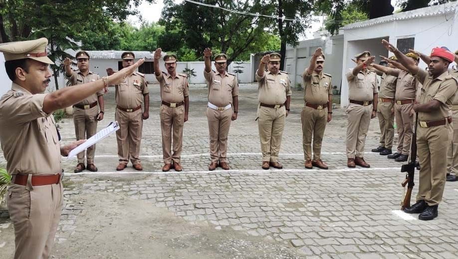 SP hoisted the tricolor in Police Lines
