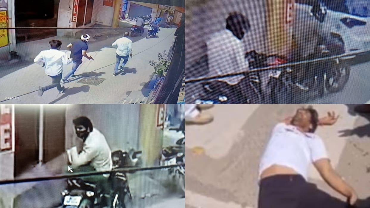 murder of accused who came on production in Hapur district court