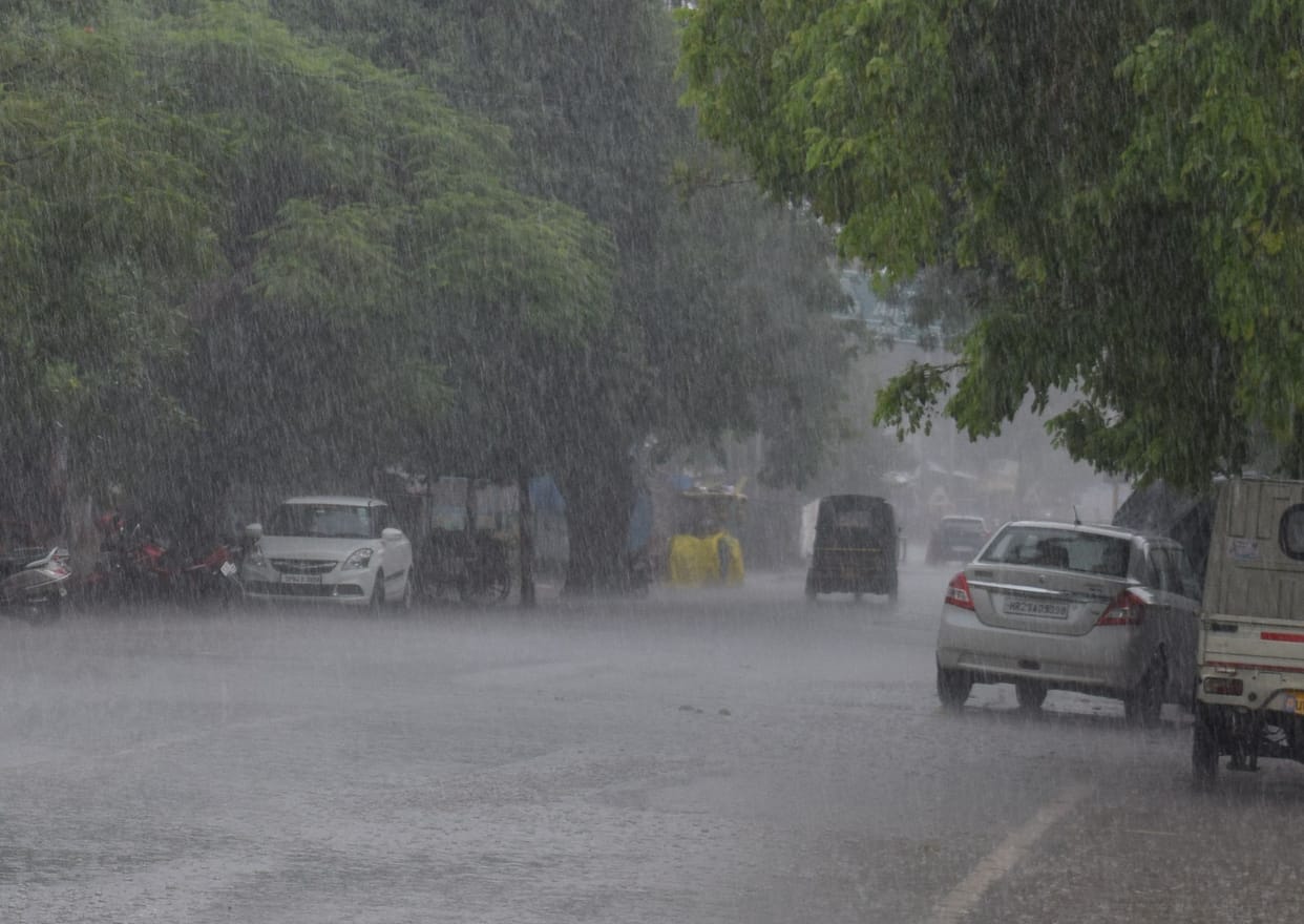 After Monday night, it rained during the day