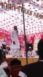मदरसा मिफताहुल उलूम तालसपुर में दस्तारबंदी में बोलते छात्र। विज्ञप्ति