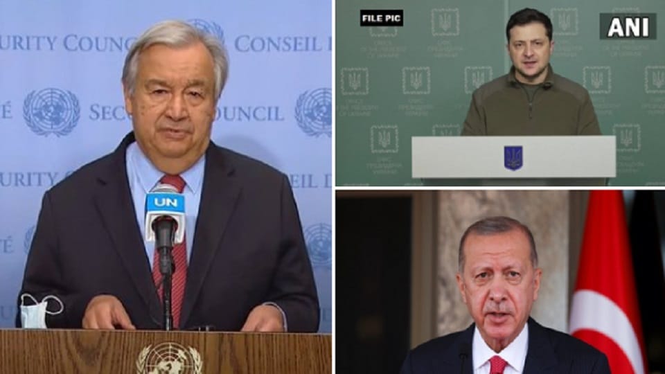 Antonio Guterres will meet Volodymyr Zelenskiy and Recep Tayyip Erdogan in Ukraine