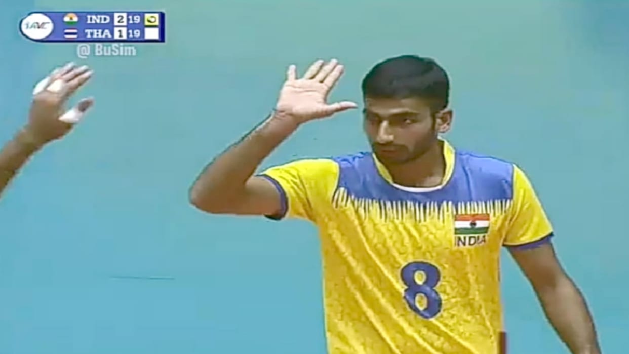 Asian Volleyball Championship: son of Bijnor best playing in Iran and Indian team beat Thailand