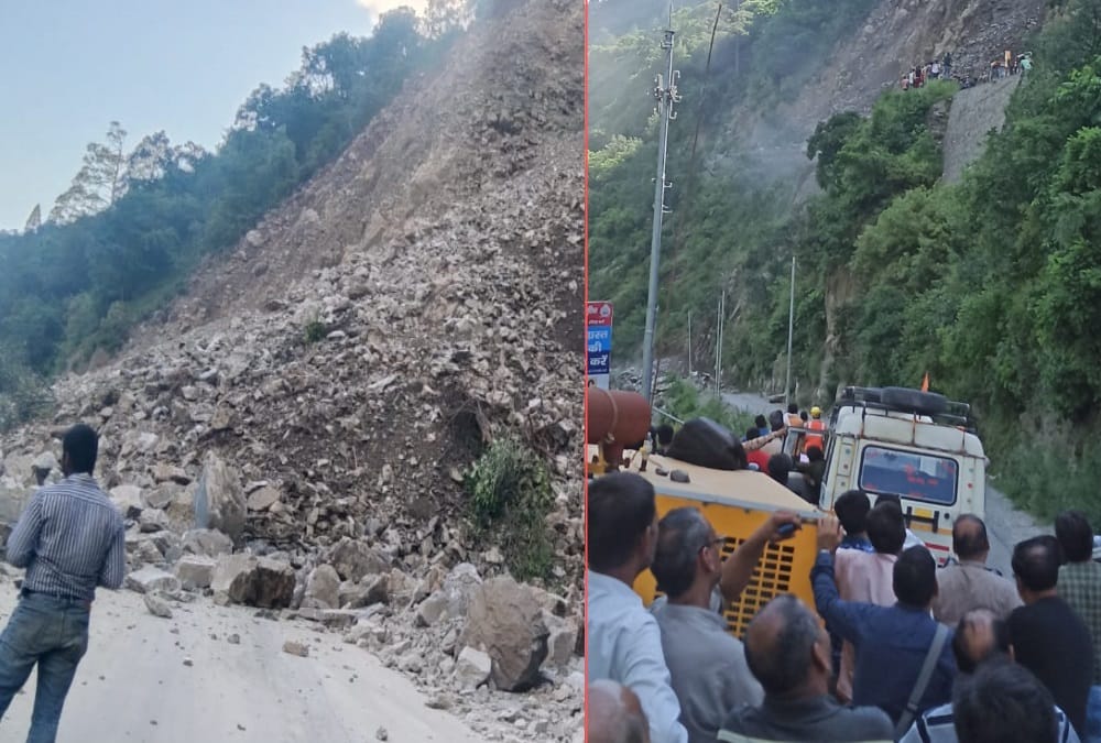 Landslide in uttarakhand: Gangotri and Yamunotri HIGHWAY Closed due to rock Collapse