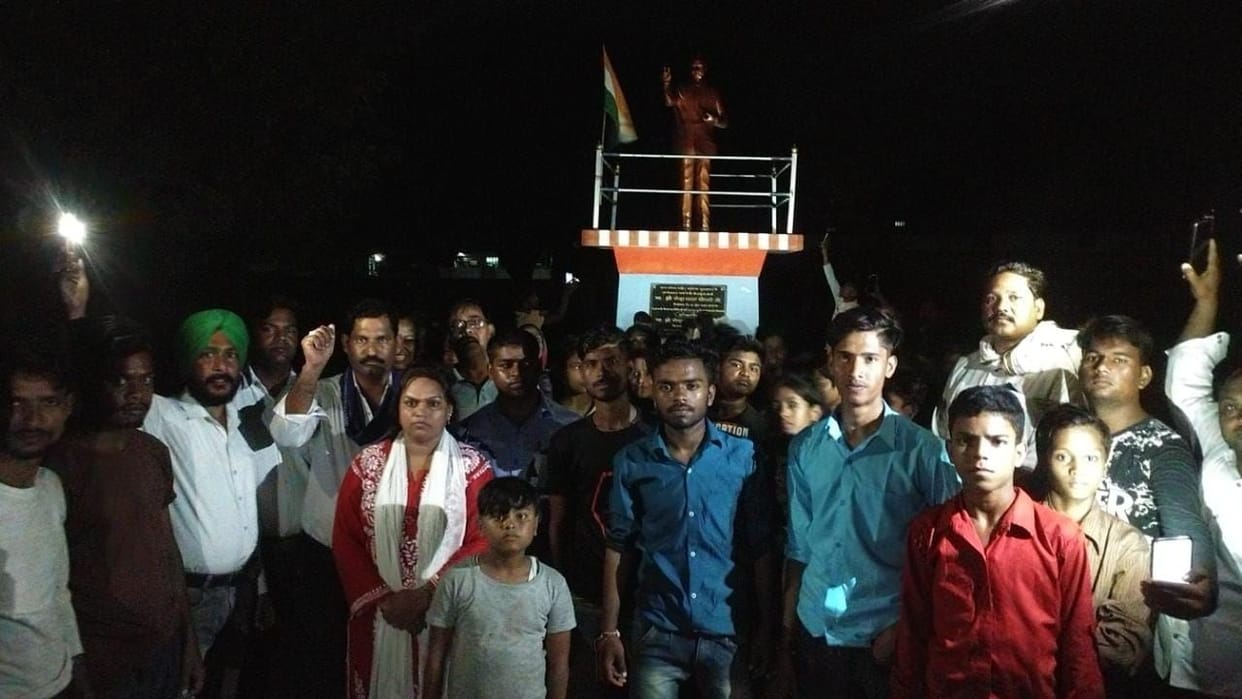 Hathras: Candle march in protest against the Jalore incident in Rajasthan