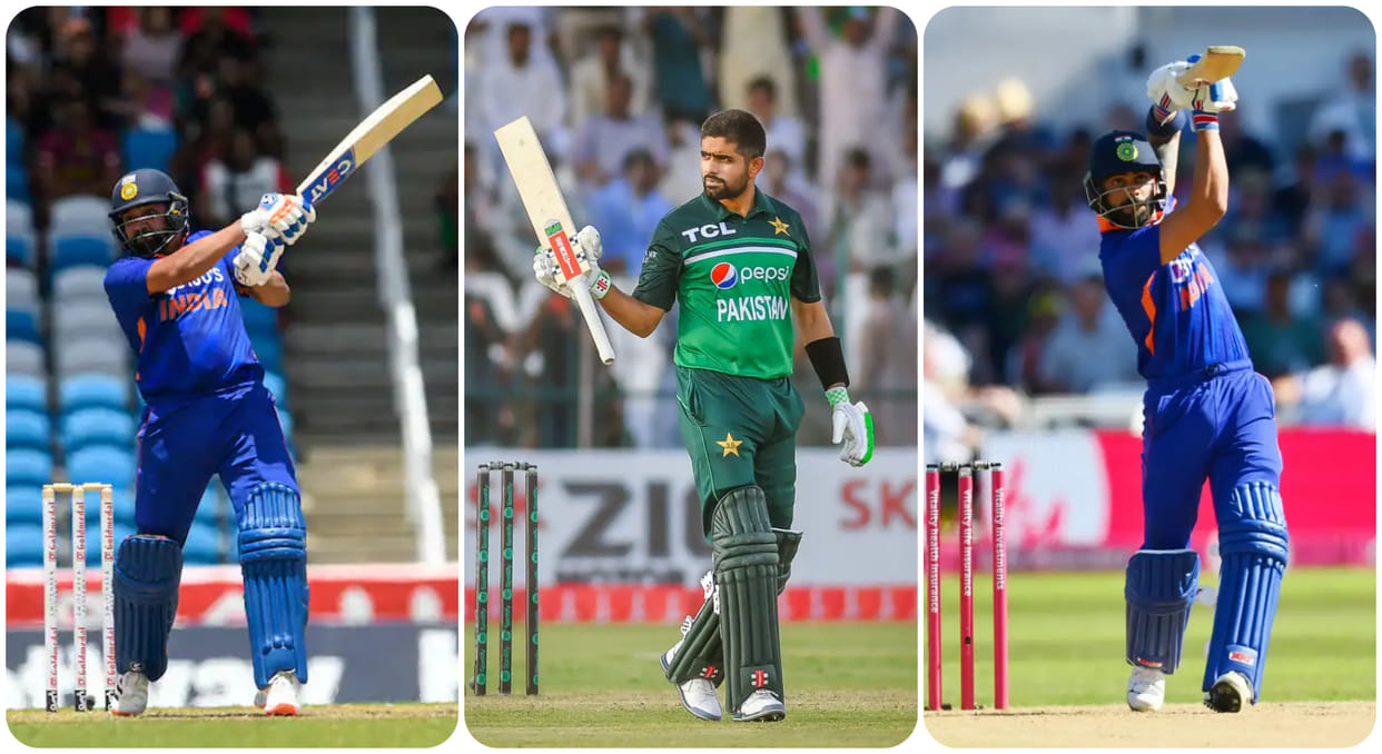 Babar Azam in top of ICC ODI Batsmen ranking virat in fifth and Rohit in sixth spot
