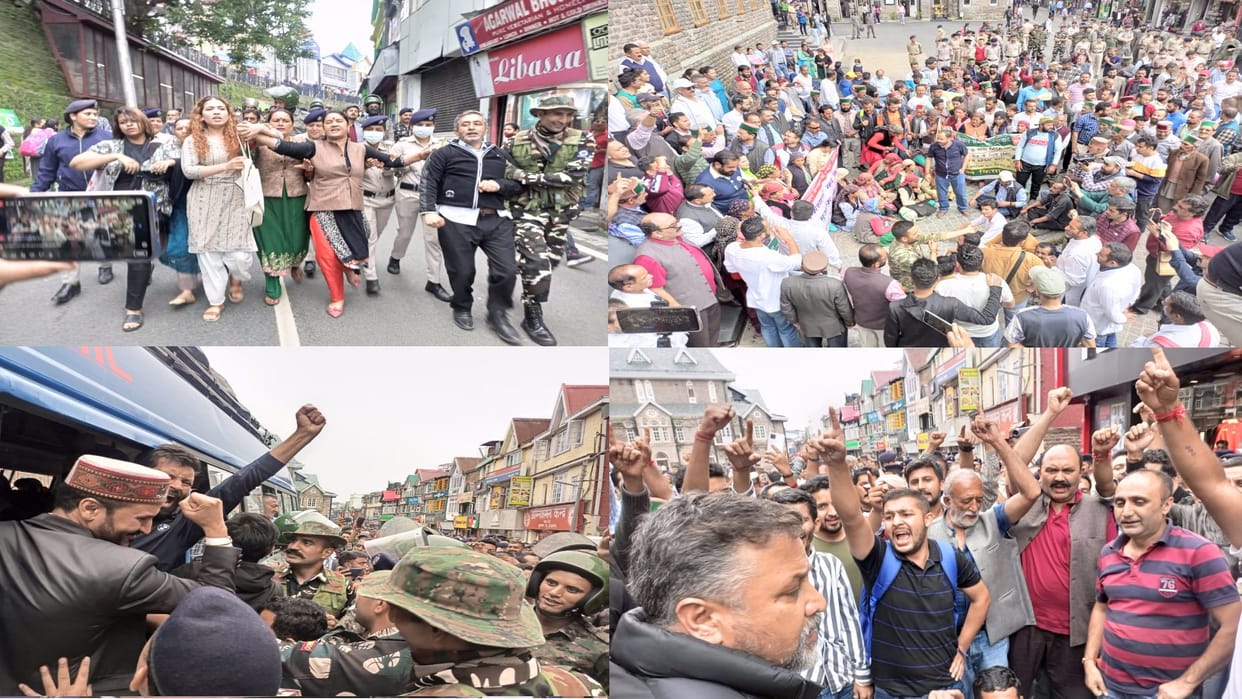 Jail Bharo Andolan of farmers and apple growers started in Shimla