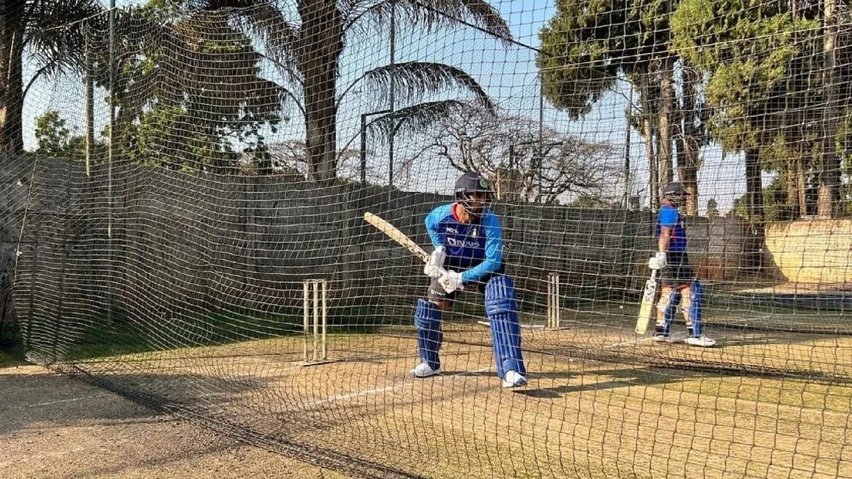 Indian Captain KL Rahul Practice before ODI Series against Zimbabwe