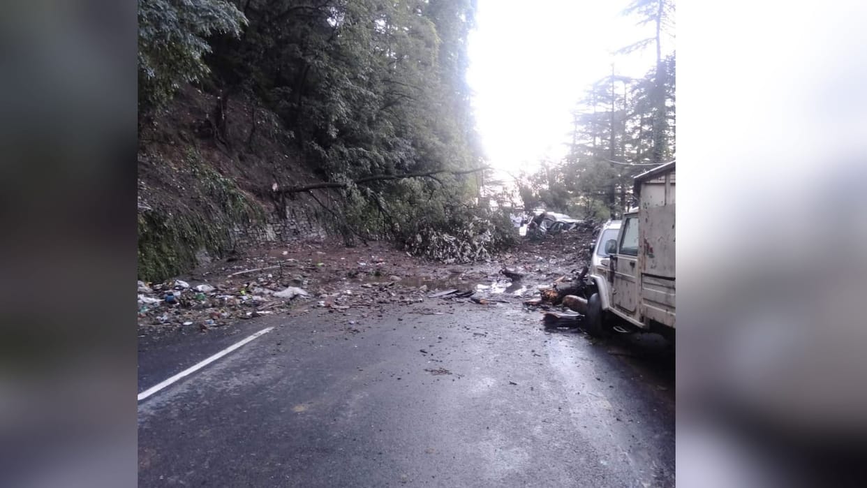 Landslides in Himland and Talland at Shimla of himachal pradesh