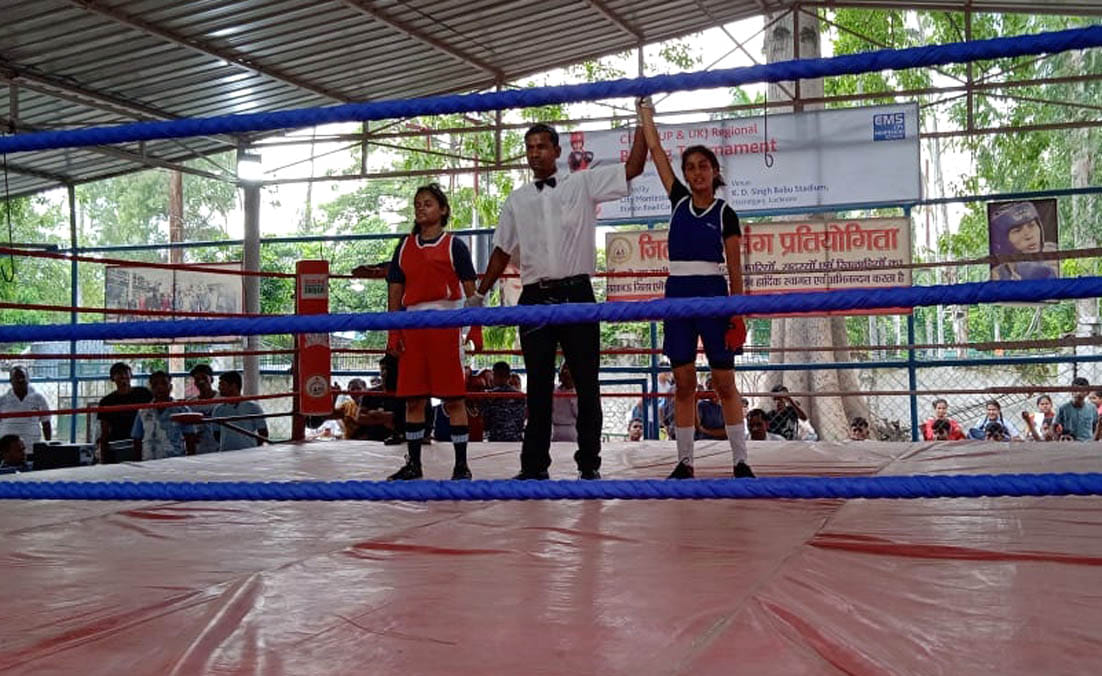 Khekra's boxer Kairav Yadav won the gold medal