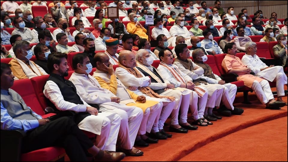 PM Modi attend screening of Doordarshan produced serial Swaraj Bharat Ke Swatantrata Sangram ki Samagra Gatha