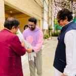 अमिताभ बच्चन, अभिषेक बच्चन, नितिन गडकरी