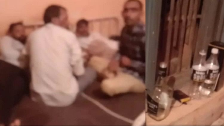 Video Of Employees Drinking Alcohol In Hospital Goes Viral In Rewari Of Haryana Amar Ujala