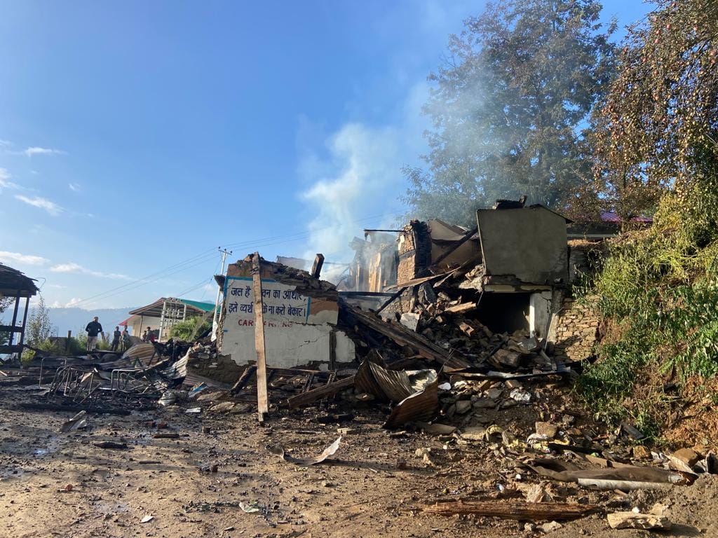 co-opretive office brun in fire case in kalbog