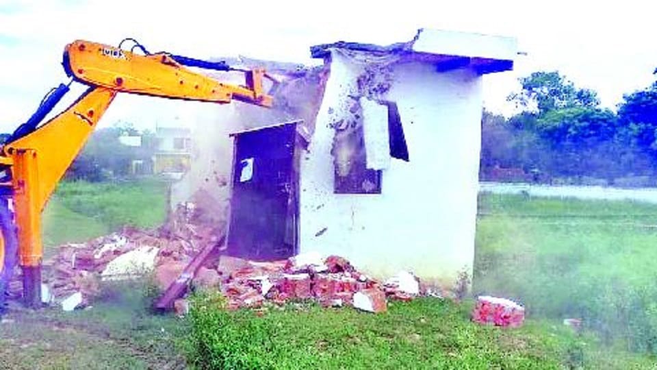 Two colonies being built on agricultural land demolished by ADA bulldozer