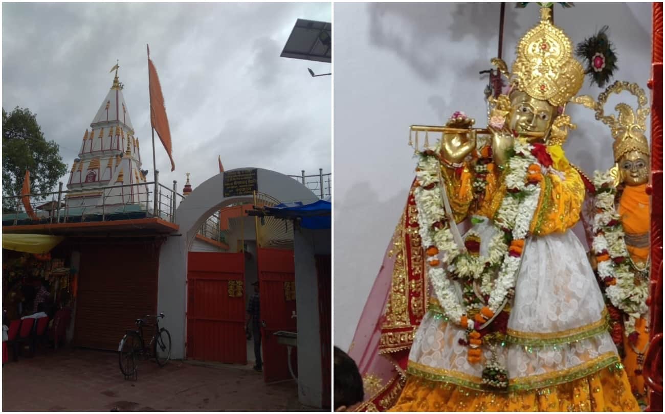Janmashtami 2022 This statue of Banshidhar of gold weighing 1250 kg is the only one in world