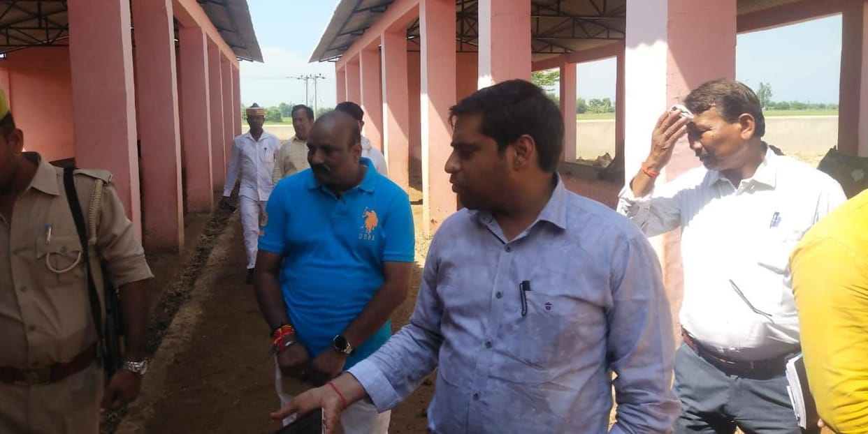 cdo inspection of dhangadiya goshala