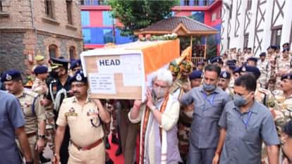 LG Manoj Sinha shouldered mortal remains of ITBP martyrs
