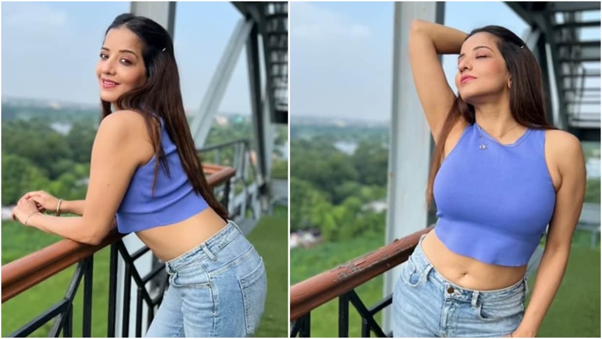 Bhojpuri Actress Monalisa groove on brahmastra song deva deva, shares video on social media