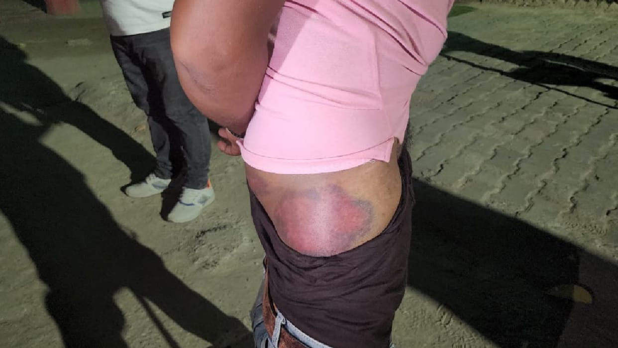 Khorabar Inspector Line appeared on charge of beating sailor