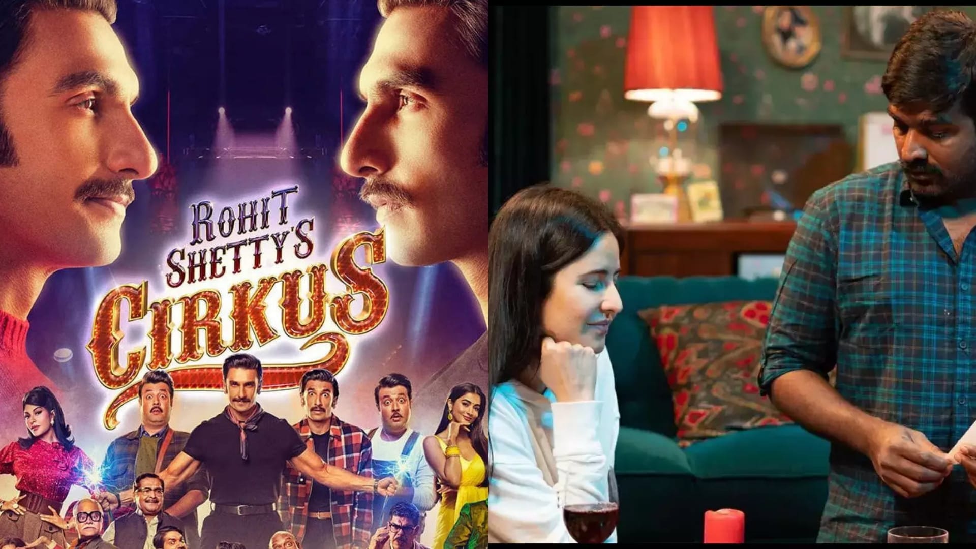 Bollywood Box Office Clash PS1 Vikram Vedha Ram Setu Thank god Drishyam 2 bheed cirkus ganpat merry christmas