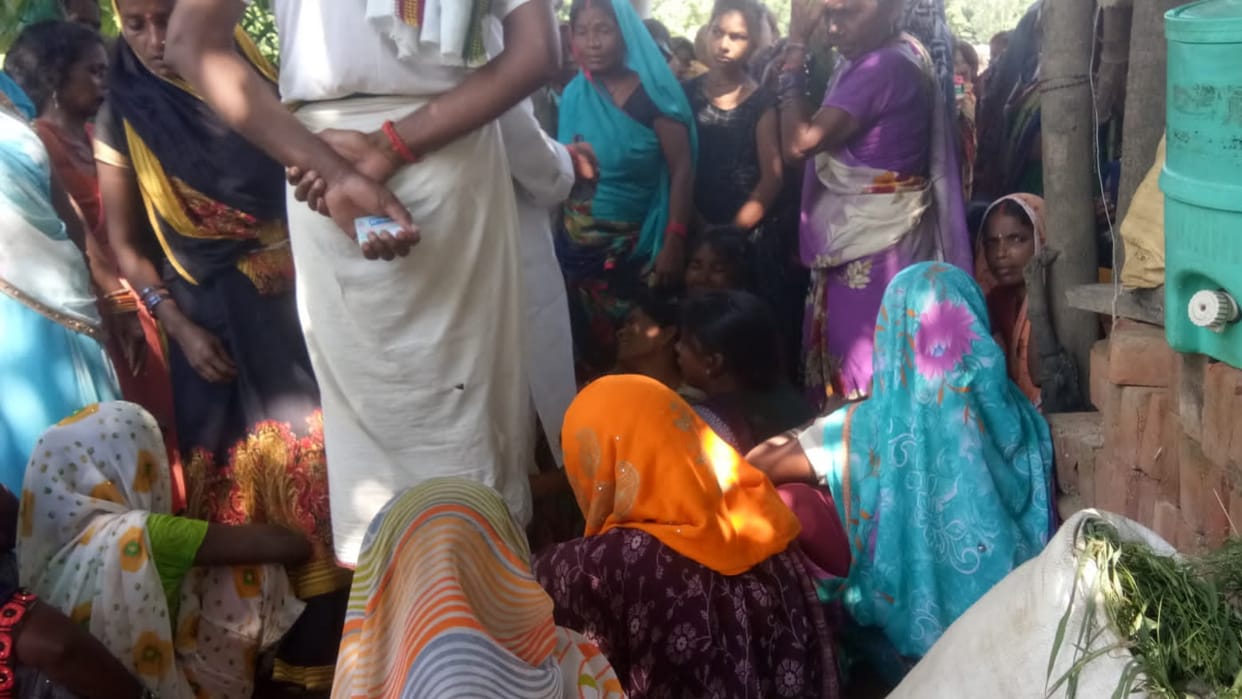 Killing of father and son by striking throat with sharp weapon in sant kabir nagar