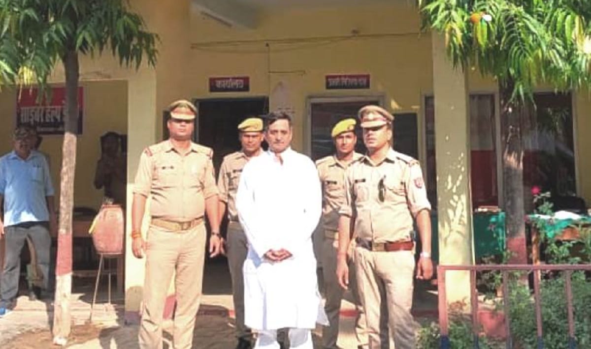 Vindhyachal shootout Former MLA bahubali Sunil Pandey arrested in mirzapur