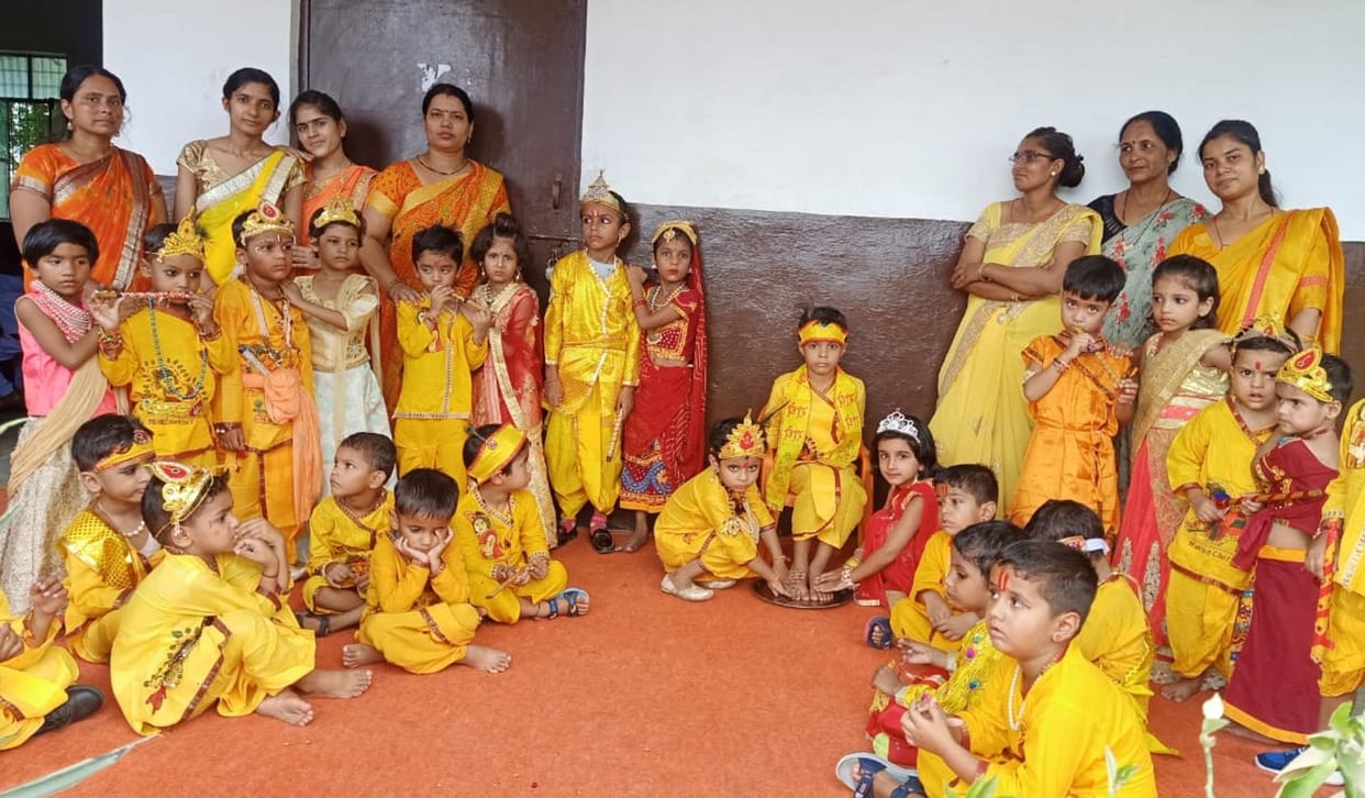 Children came in the form of Radha-Krishna, everyone's mind