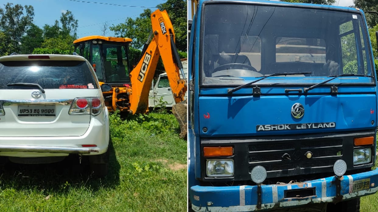 Mafia Rakesh Yadav cousin Ashok seized five vehicles