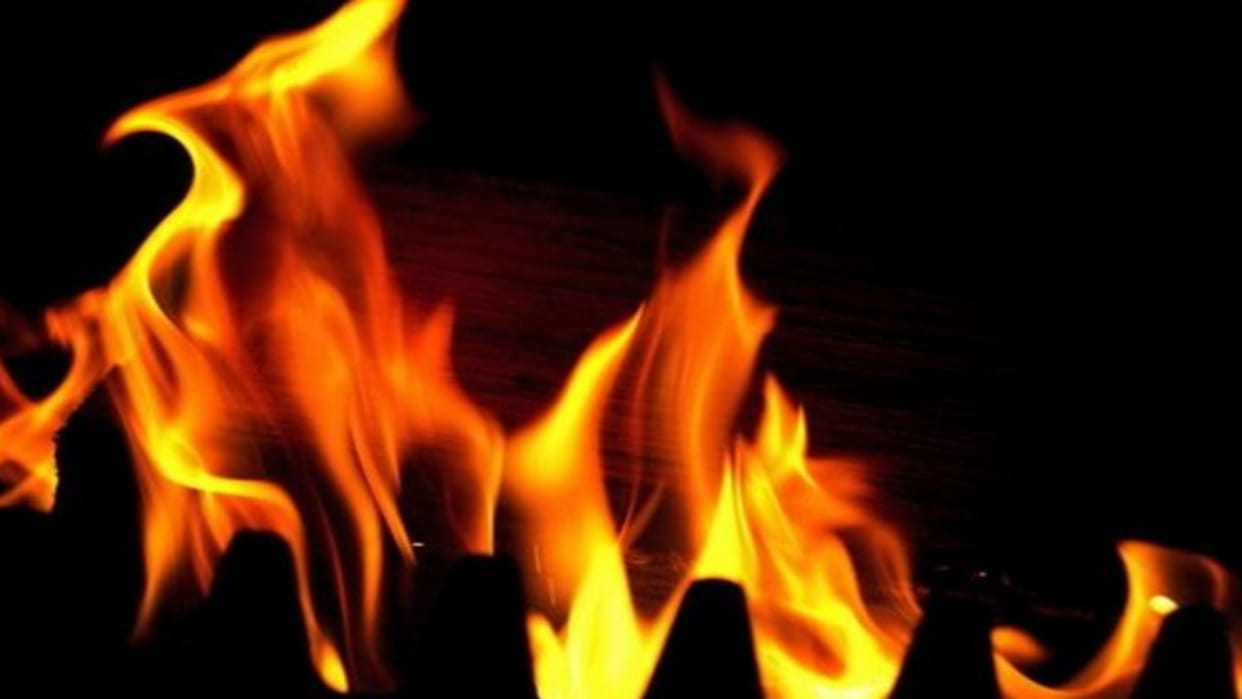 Goods burnt to ashes due to fire in sweet shop in Etah