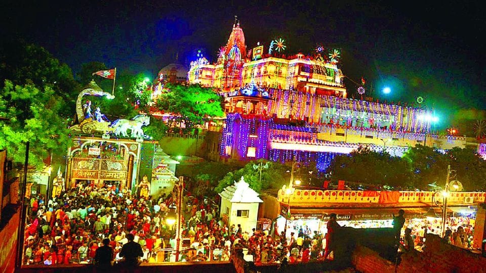 Shri Krishna's birthplace built in Nagara style is a unique example of architecture.