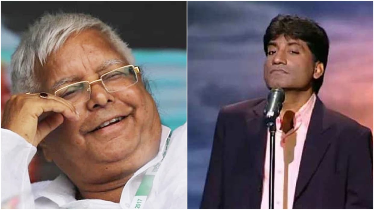 raju srivastava comedy of rjd chief lalu yadav and barack obama in a tv show