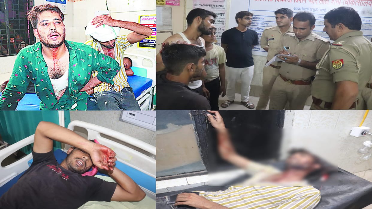 Meerut: reign of Chaos in for several kilometers front of UP Police after conflict between two sides