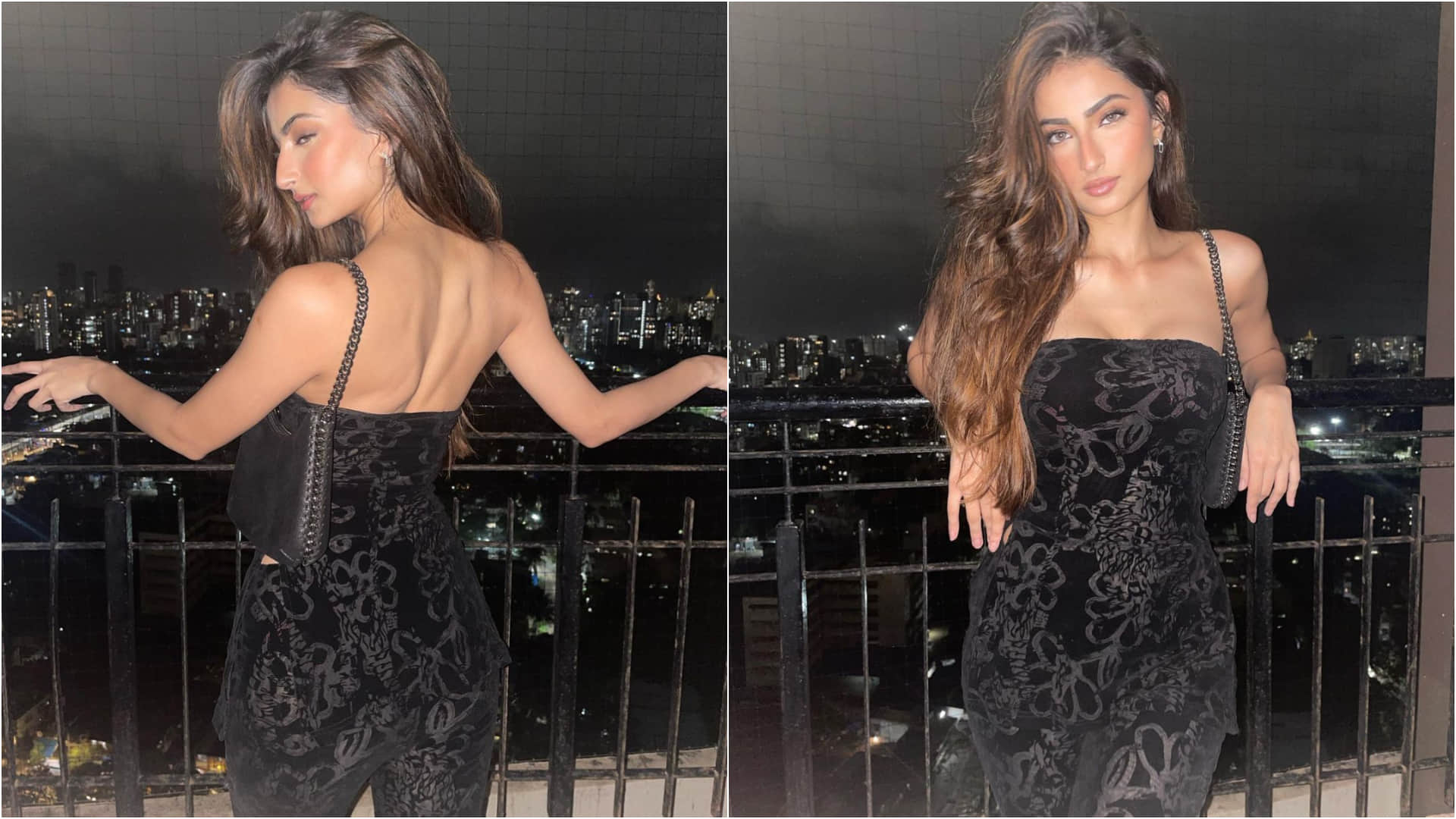 palak tiwari all black outfit look ultra glamorous