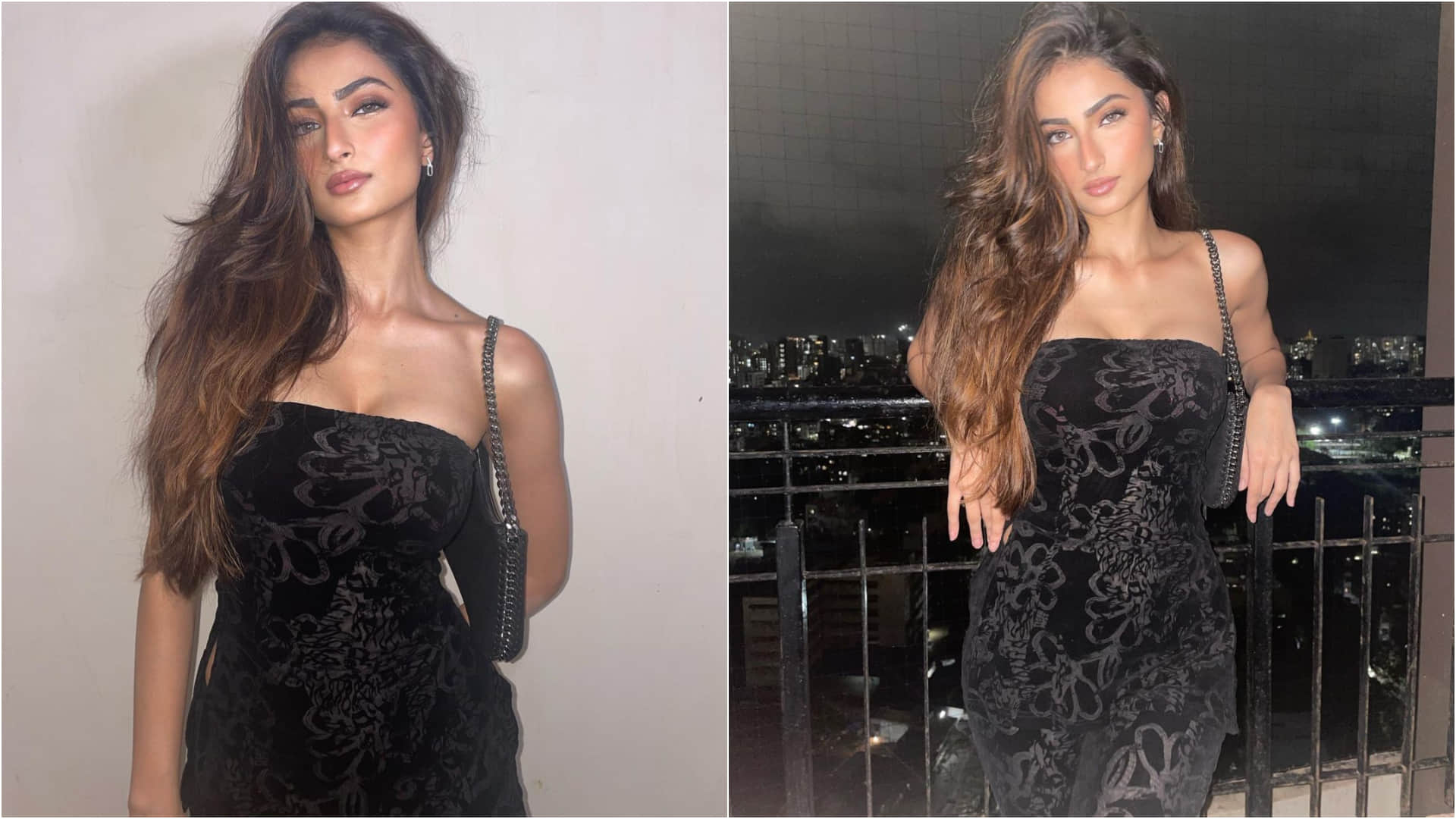 palak tiwari all black outfit look ultra glamorous