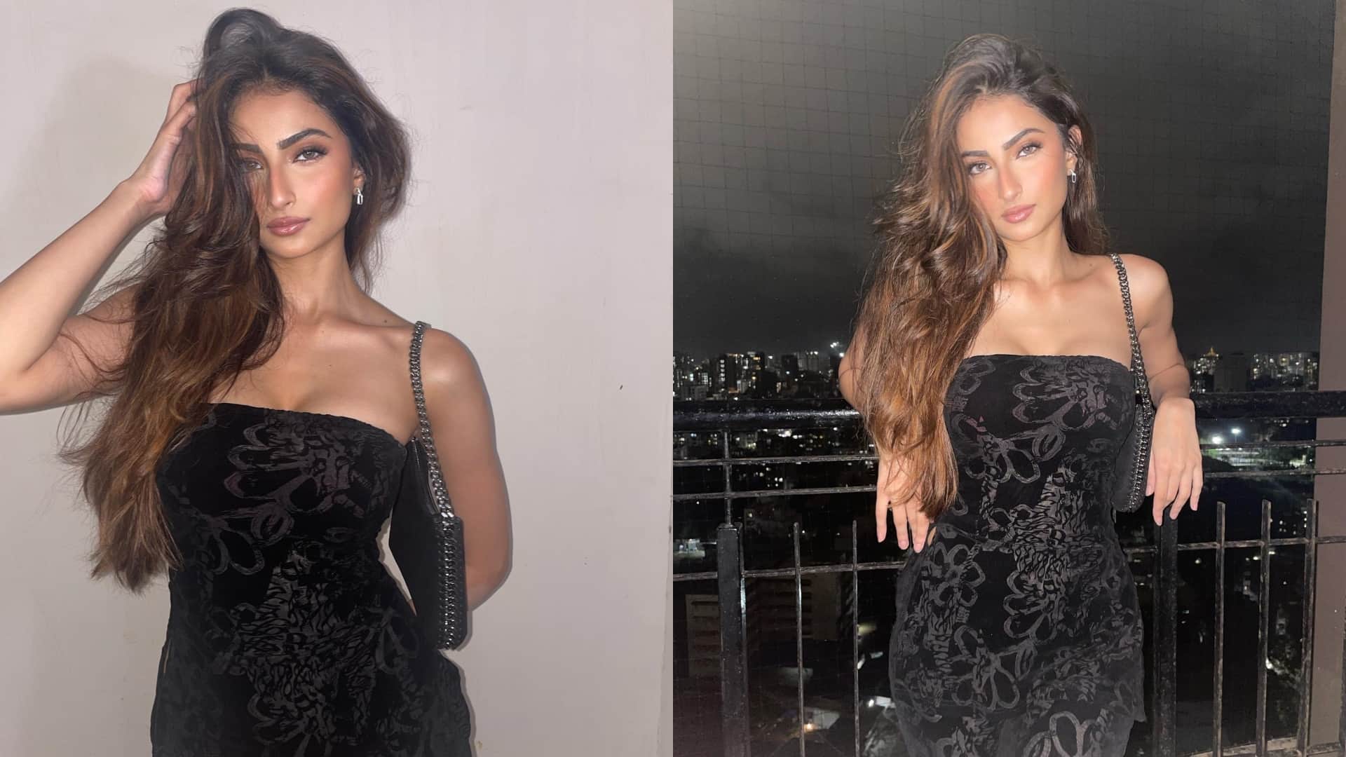 Palak Tiwari: Shweta Tiwari Daughter new photos in black fitting dress getting viral on internet