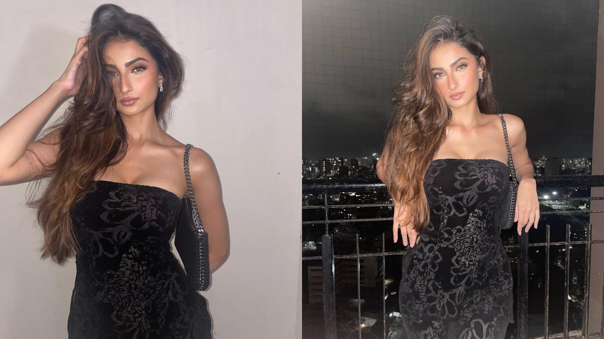 Palak Tiwari: Shweta Tiwari Daughter new photos in black fitting dress getting viral on internet
