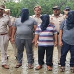 पुलिस की गिरफ्त में आरोपी