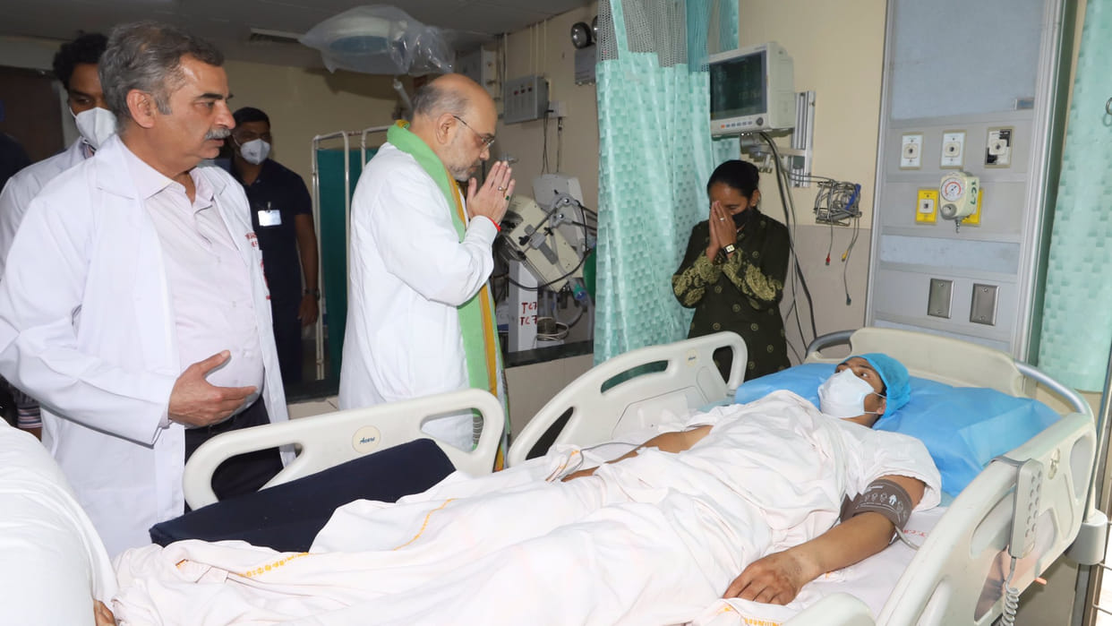Amit Shah reached aiims trauma centre to know condition of ITBP jawans injured in Pahalgam accident