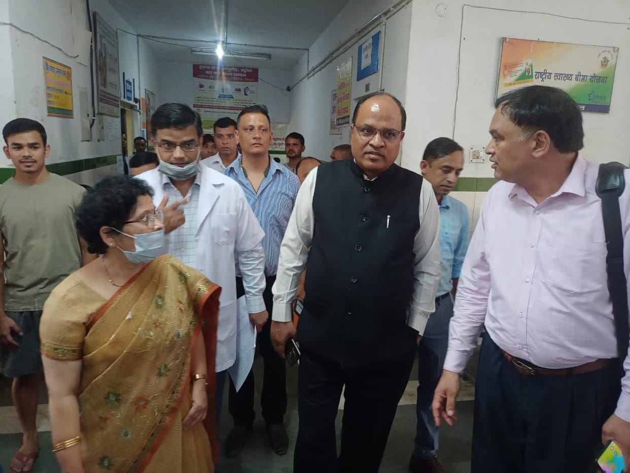AD Health Inspects District Hospital Bageshwar
