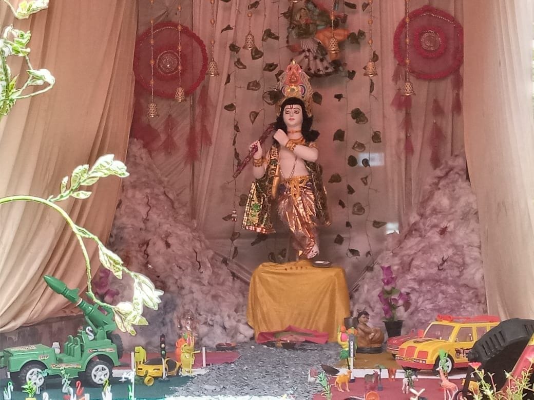 shri krishna janmashtami celebrated in barhaj