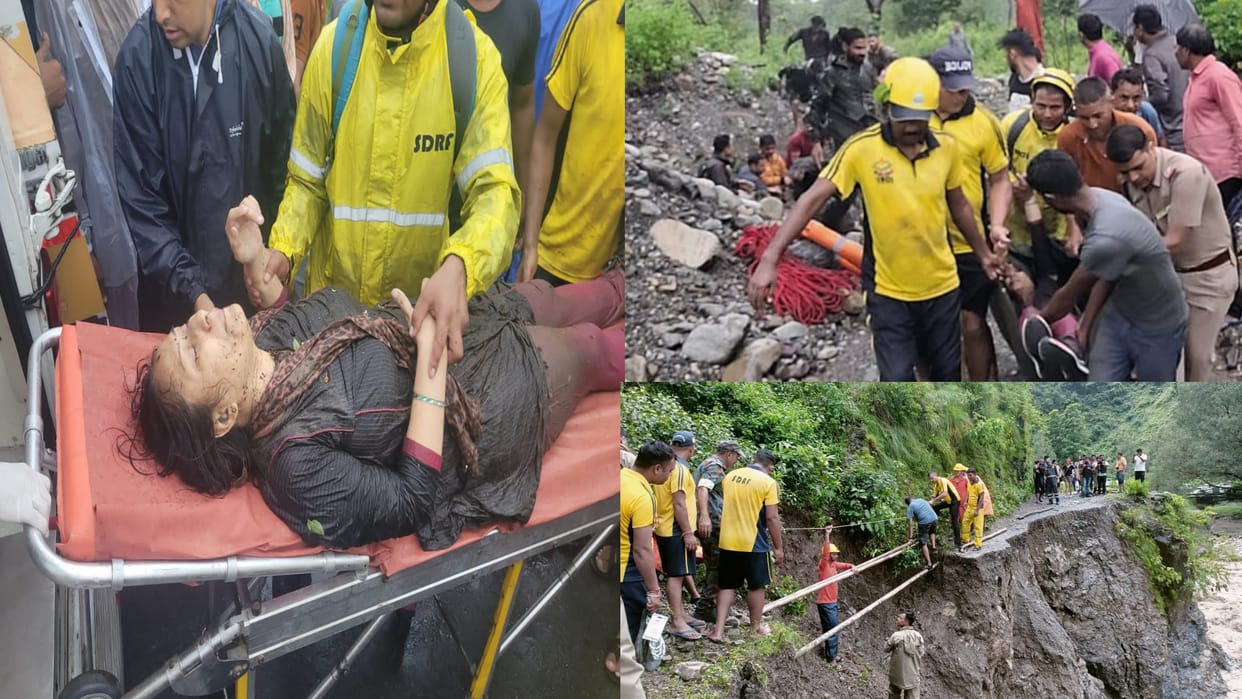 Cloudburst in Uttarakhand Dehradun rainfall Four dead 13 missing 12 injured